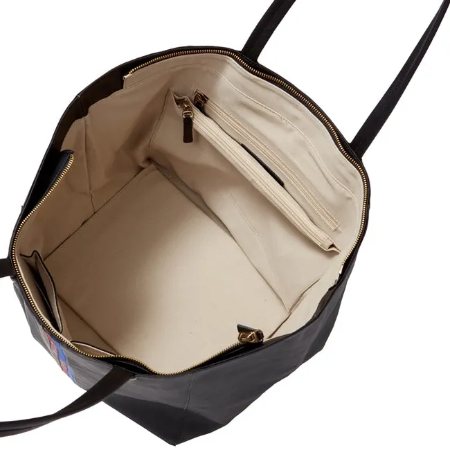 Iris Square Bottom Leather Tote Portable Comfort Daily Carry Gear