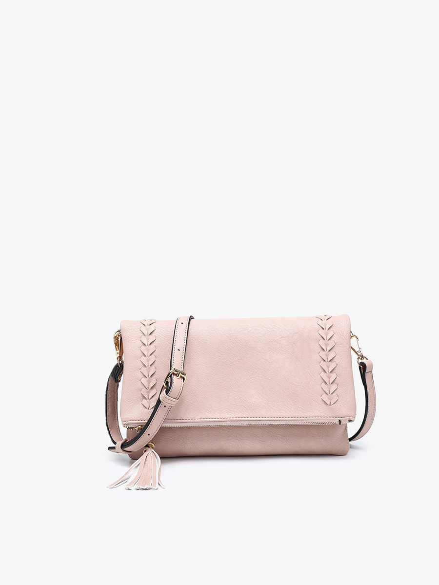 Minimal Look Isadora Vegan Dist Whipstitch Crossbody