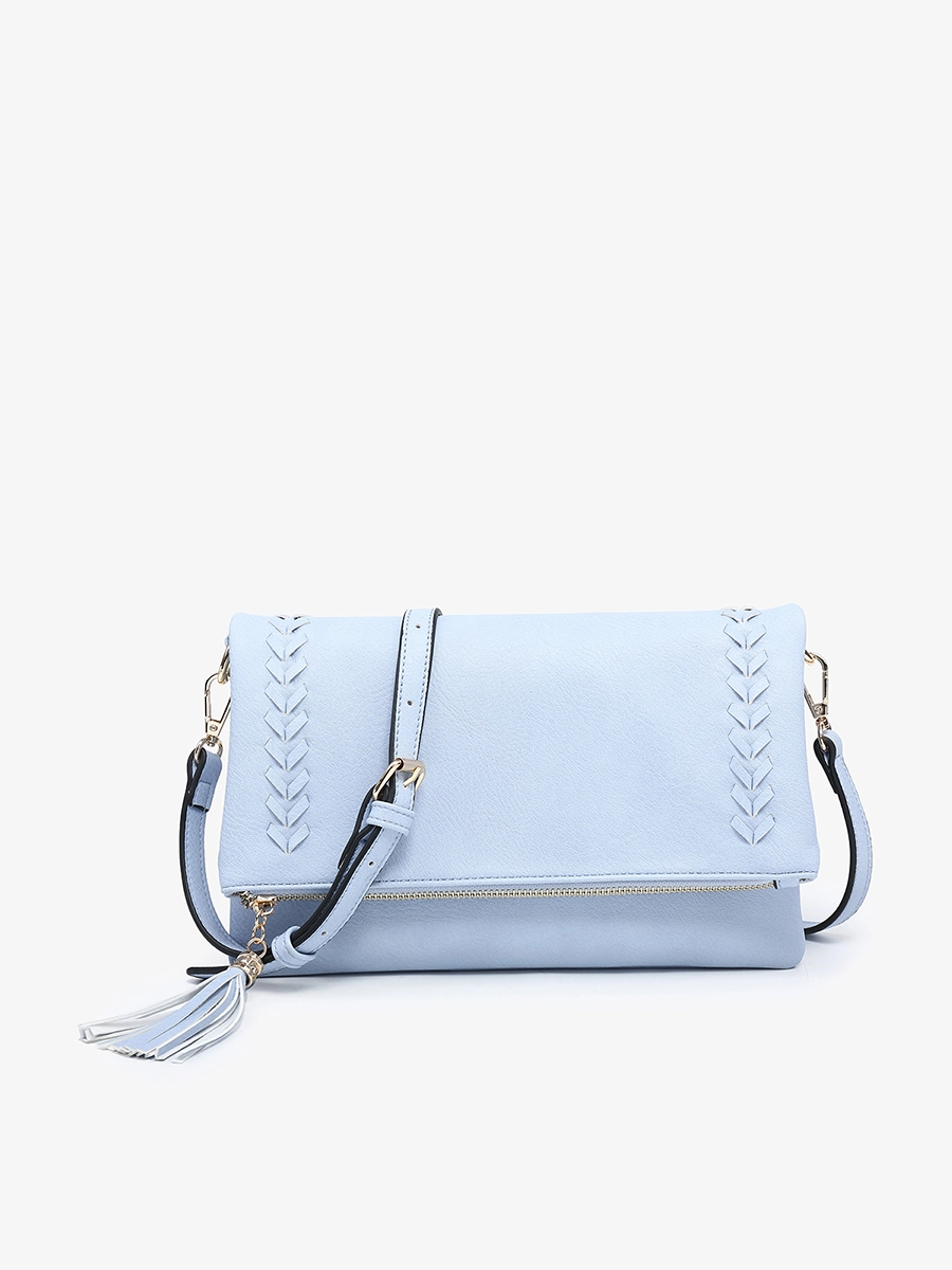 Isadora Vegan Dist Whipstitch Crossbody Chic Detail