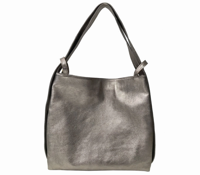 Italian Leather Convertible Backpack-Judith Shoulder Bag Effortless Chic