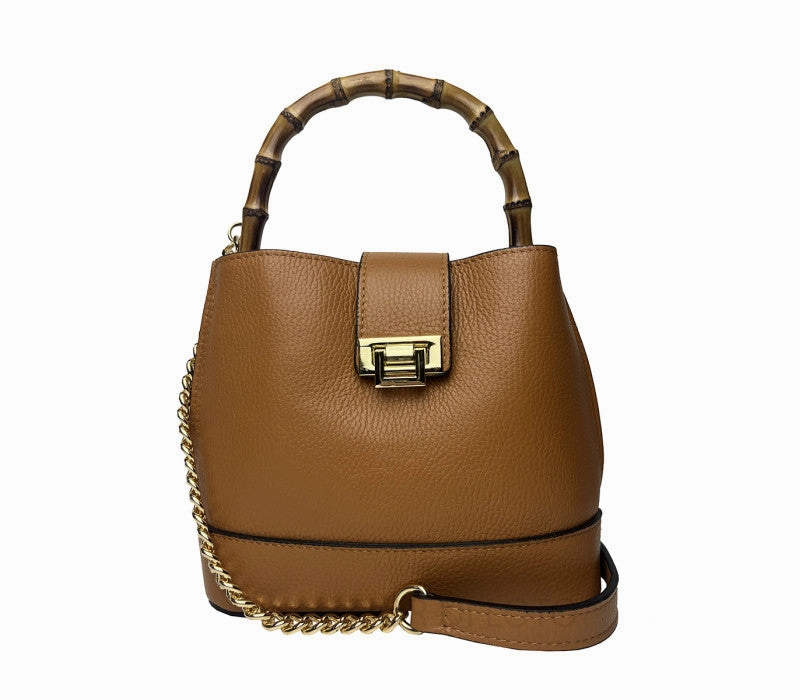Italian Leather Handbag-Dionisia ShoulderStrap Water Resistant Lightweight Design