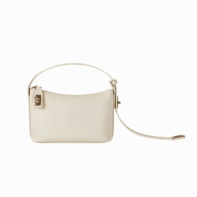 Comfortable Everyday Bag Ivory Twister Hobo Bag