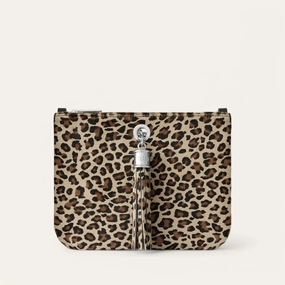 Ivy | Leopard with Silver hardware Refined Look