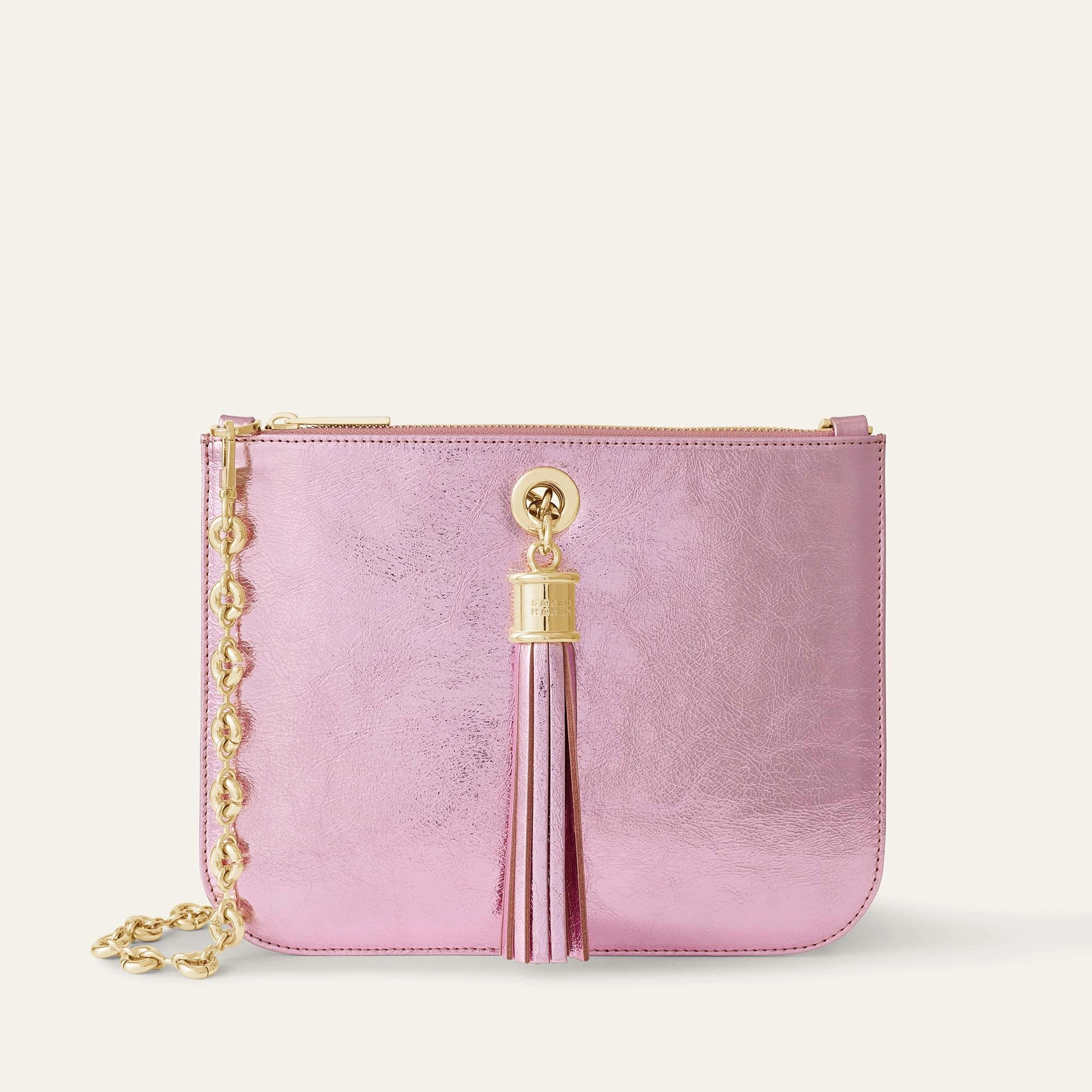 Ivy | Metallic Pink with Gold hardware Travel Utility Street Style