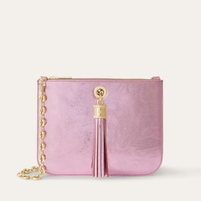 Ivy | Metallic Pink with Gold hardware Travel Utility Street Style