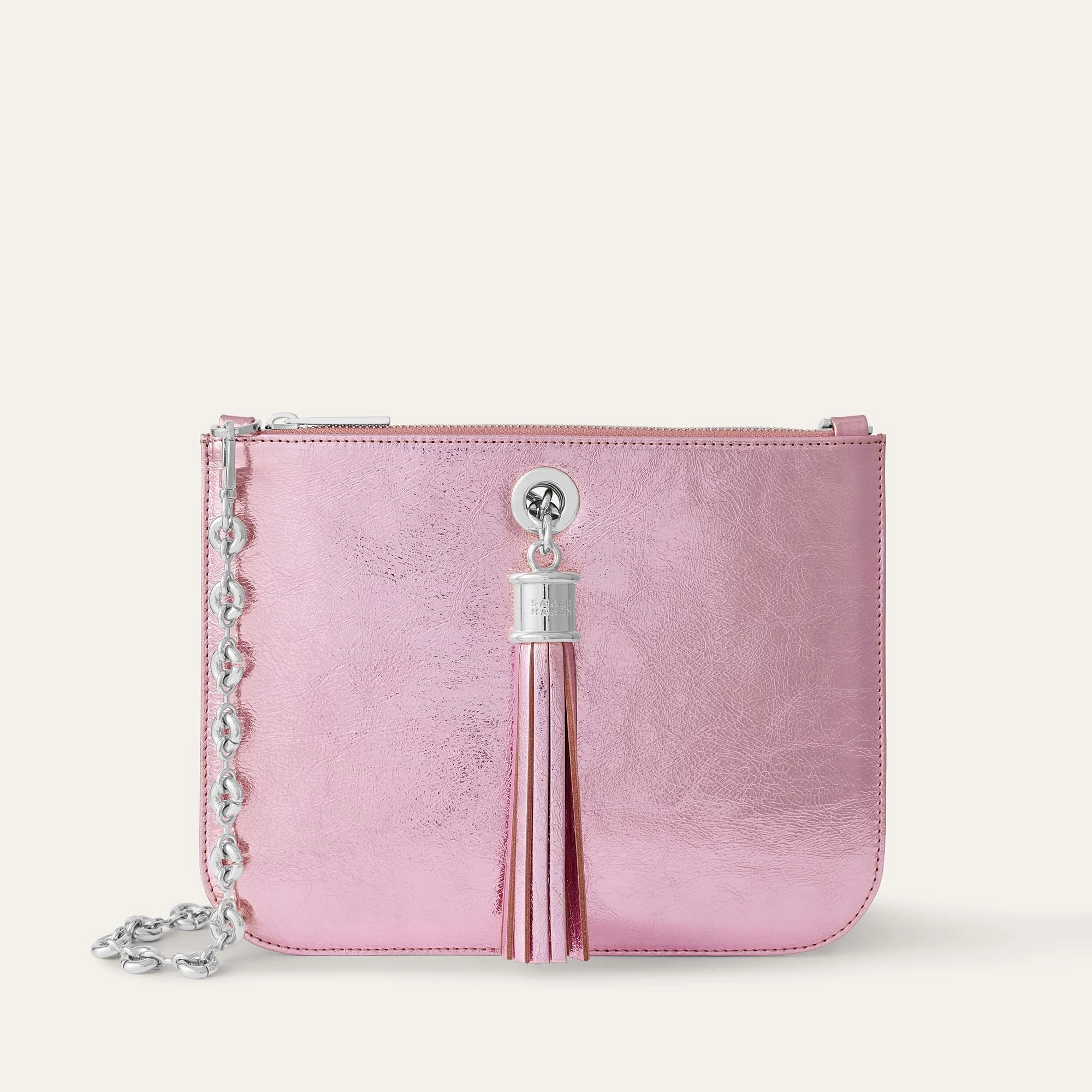 Outdoor Utility Ivy | Metallic Pink with Silver hardware