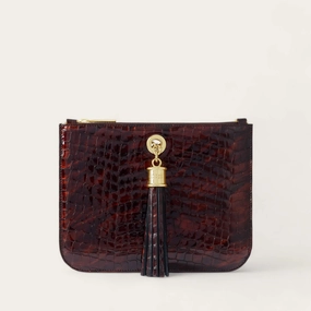Trendy Choice Ivy | Tortoiseshell Patent Croc with Gold hardware