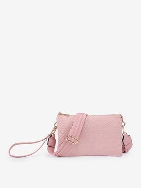 Occasion Ready Izzy Vegan Diagonal Woven Crossbody