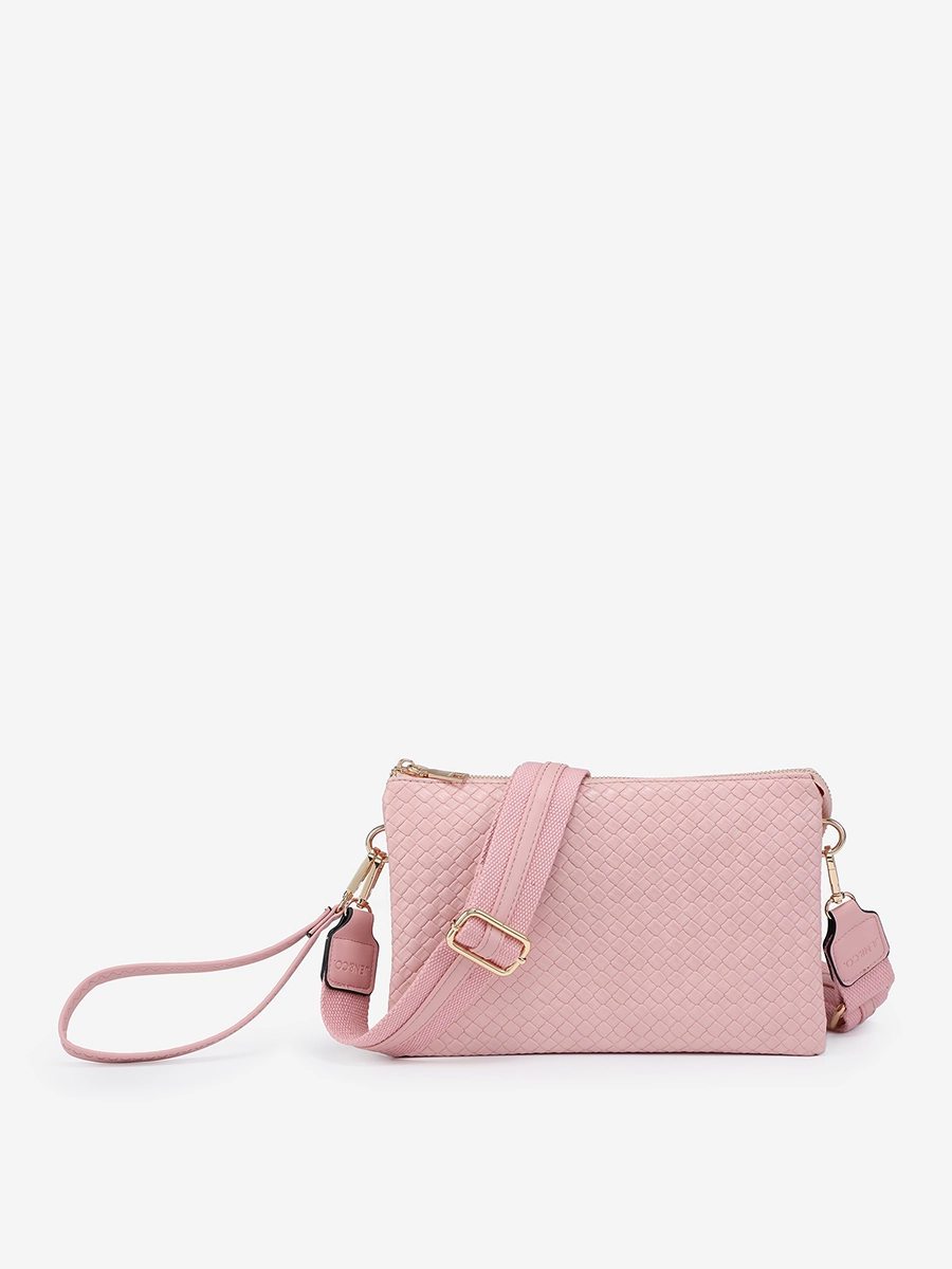 Occasion Ready Izzy Vegan Diagonal Woven Crossbody