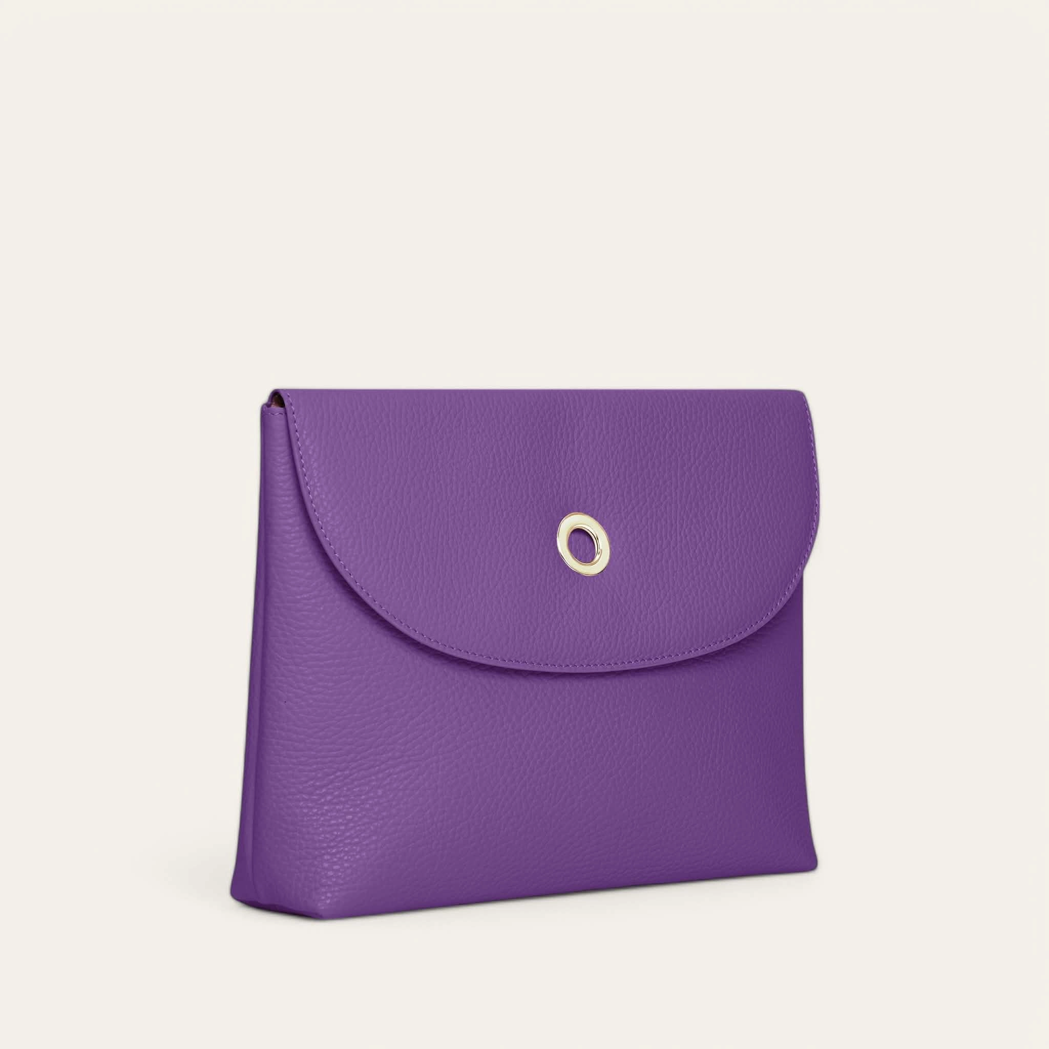 Simple Lifestyle Versatile Function Jasmine Crossbody | Amethyst with Gold hardware