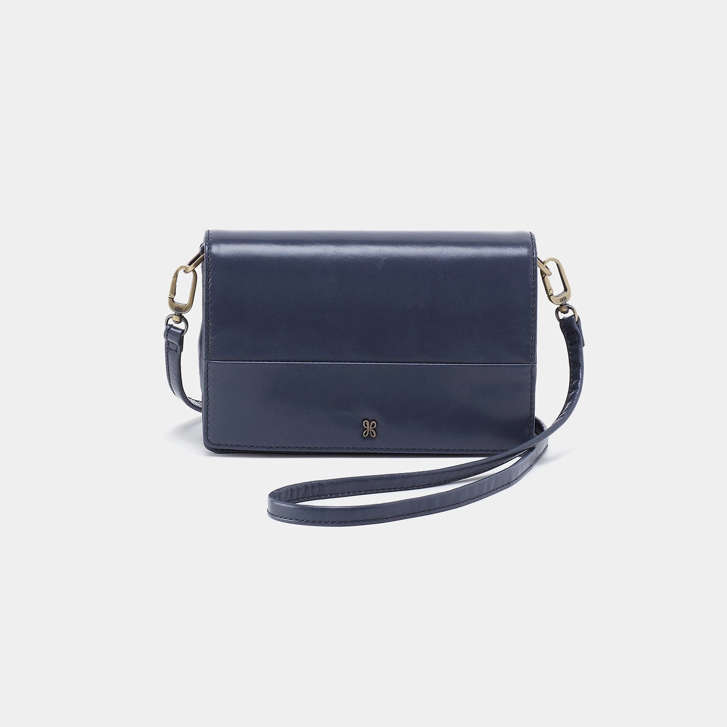 Outdoor Utility Lightweight Feel Jill Crossbody In Polished Leather - Blue Stone