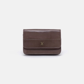 Luxury Appeal Jill Flap Card Case in Polished Leather - Hearthstone
