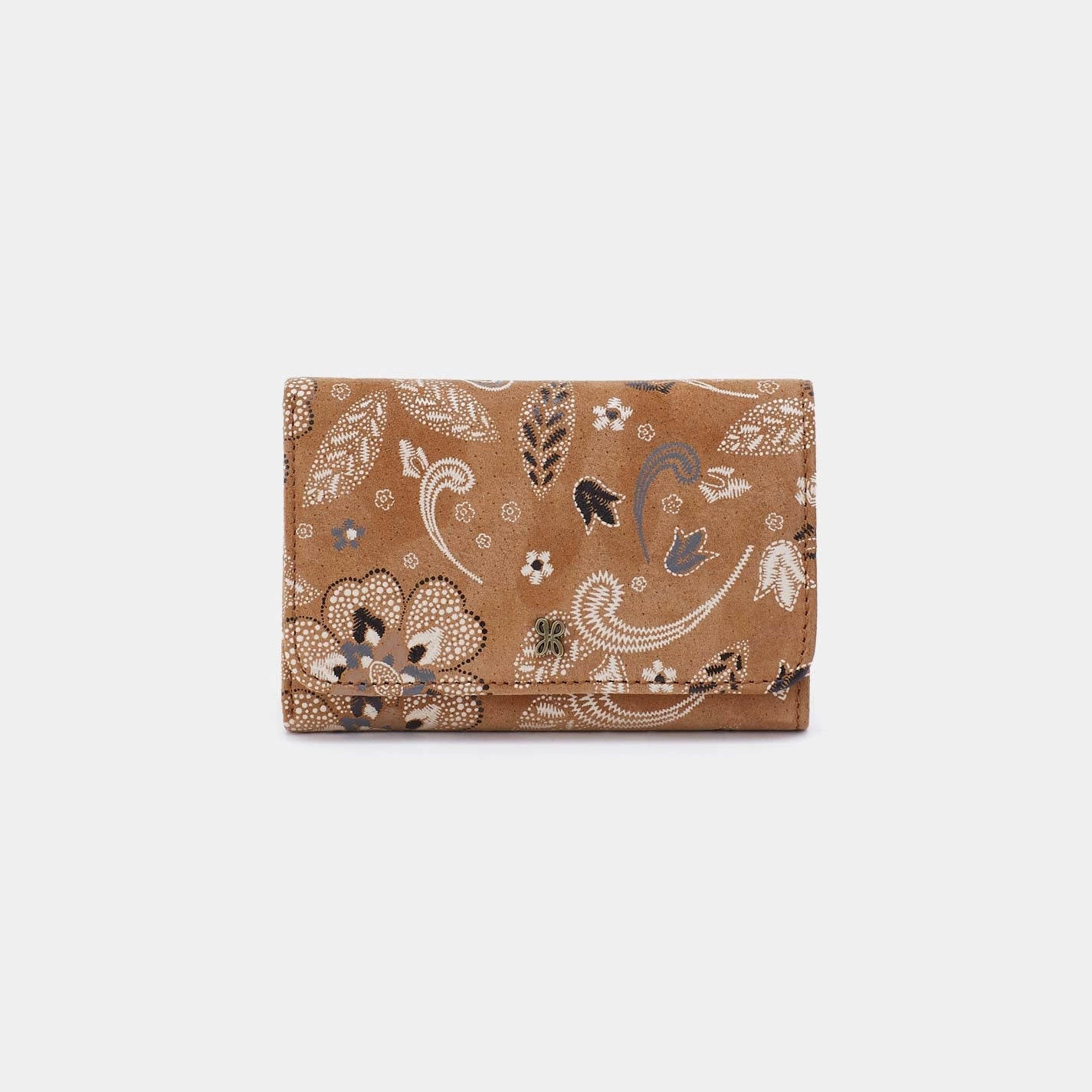 Jill Trifold Wallet in Printed Leather - Country Road Bloom Compact Harmony