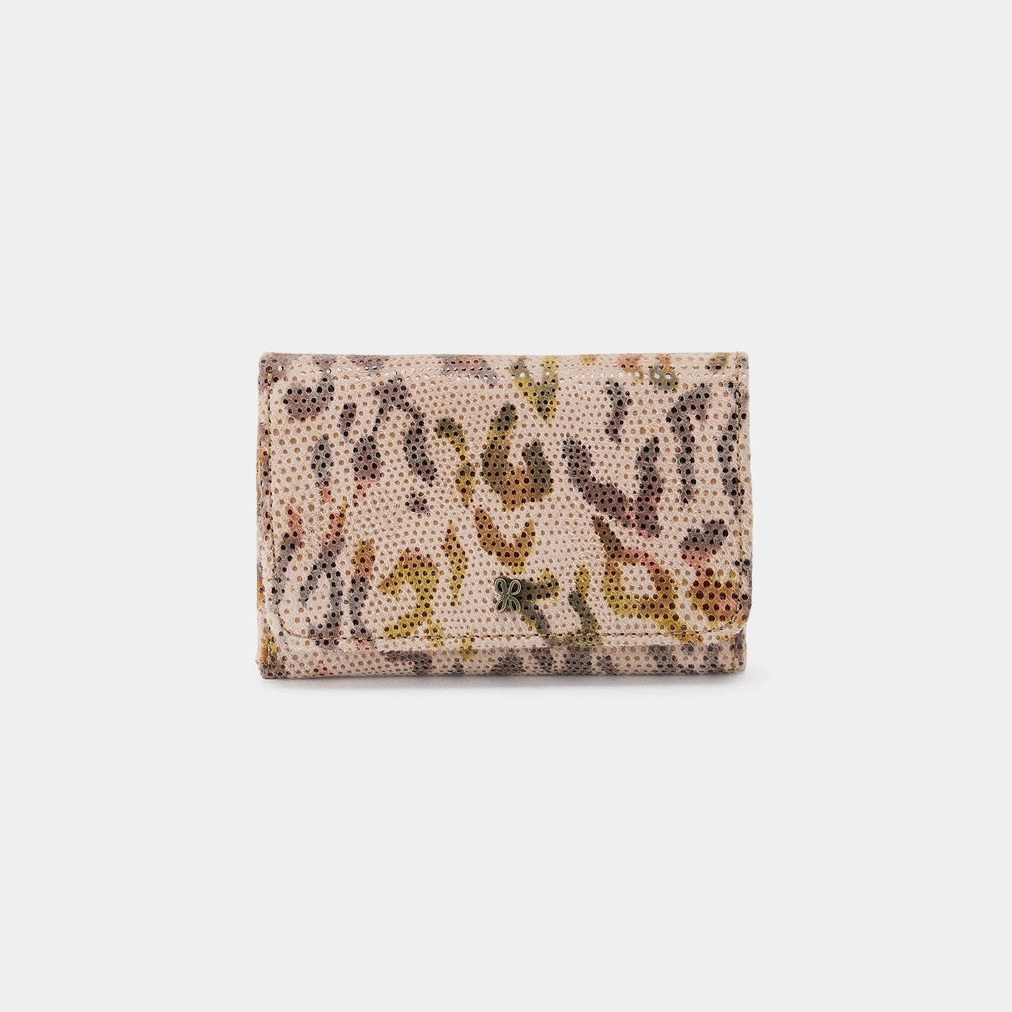 Stylish Companion Jill Trifold Wallet In Printed Leather - Summer Safari