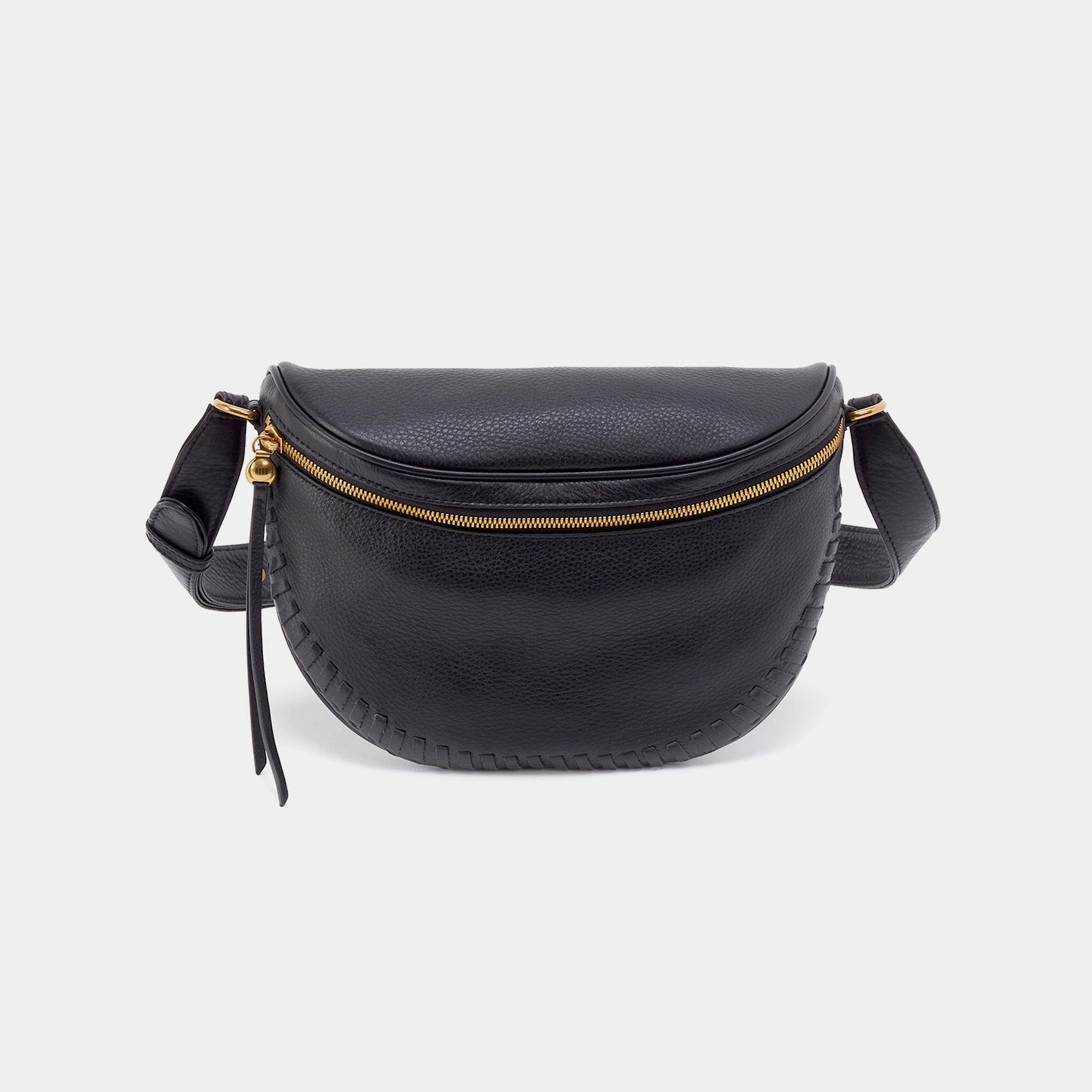 Functional Outfit Compact Essentials Juno Belt Bag In Pebbled Leather - Black