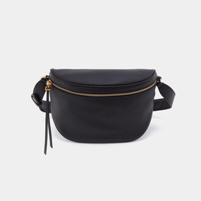 Juno Belt Bag in Smooth Leather - Black Provides a simple yet elegant solution for your daily carrying needs Easy Match