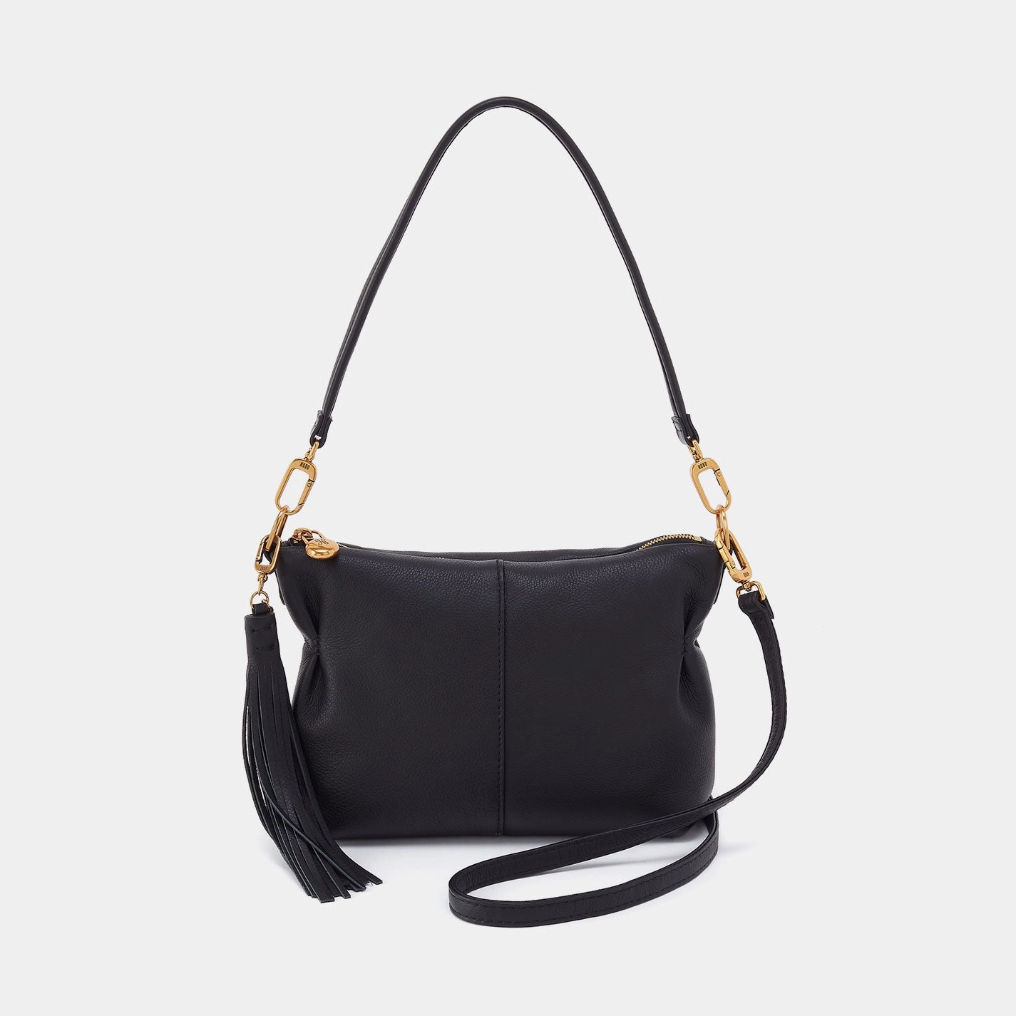 Easy Travel Kori Crossbody in Pebbled Leather - Black