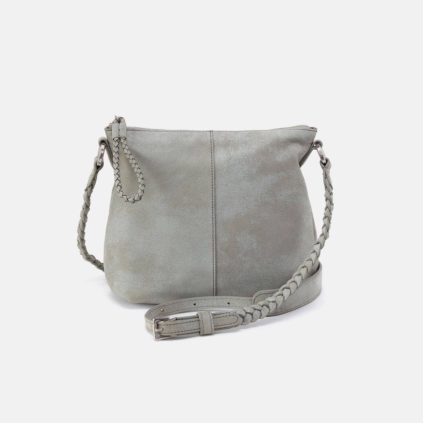 Lasso Medium Crossbody In Buffed Leather - Misty Harbor Classic Utility