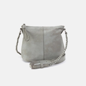 Lasso Medium Crossbody In Buffed Leather - Misty Harbor Made with long-lasting materials that can handle daily use Durable Material