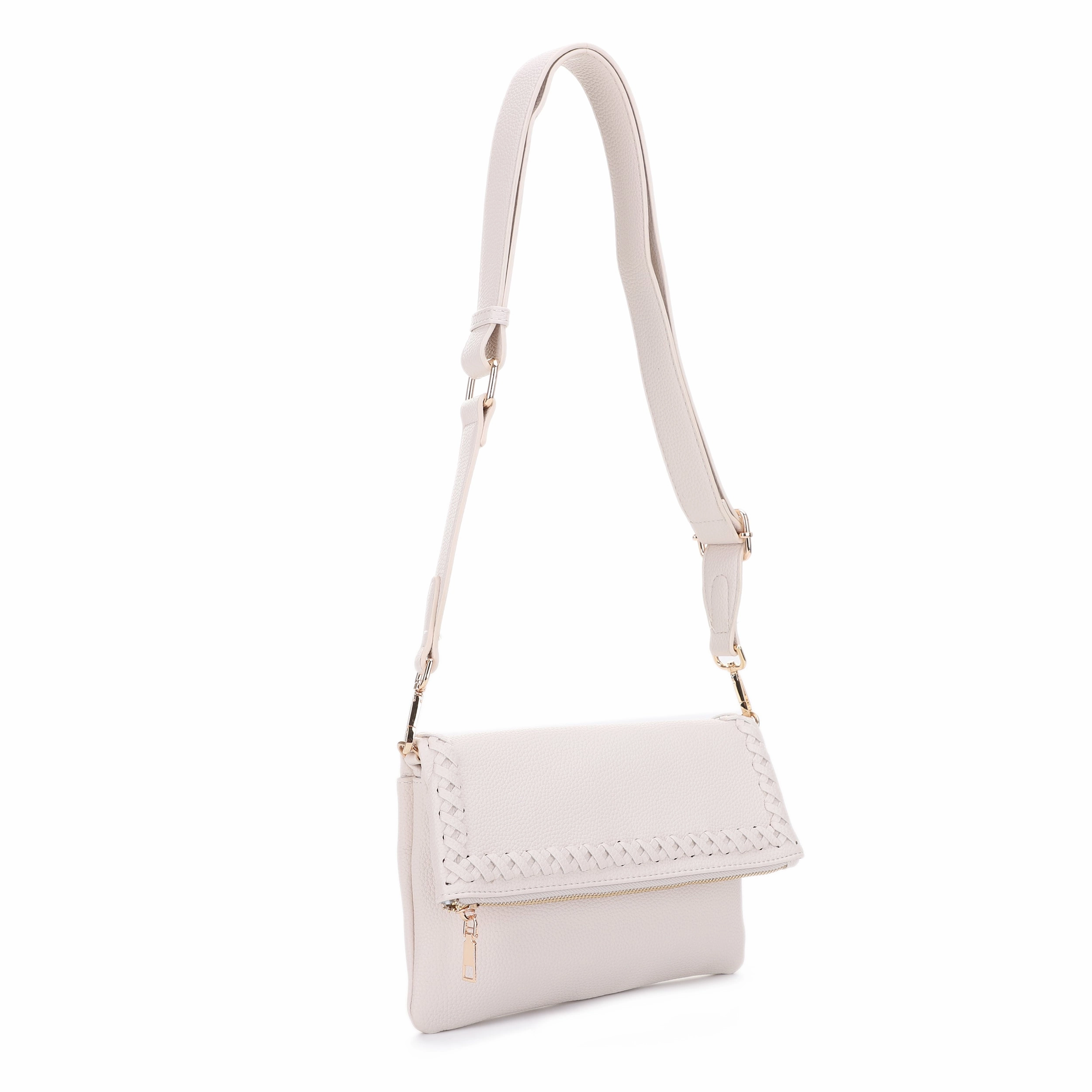 Timeless Simplicity Laurel Cross Stitch Border Accent Flap Crossbody