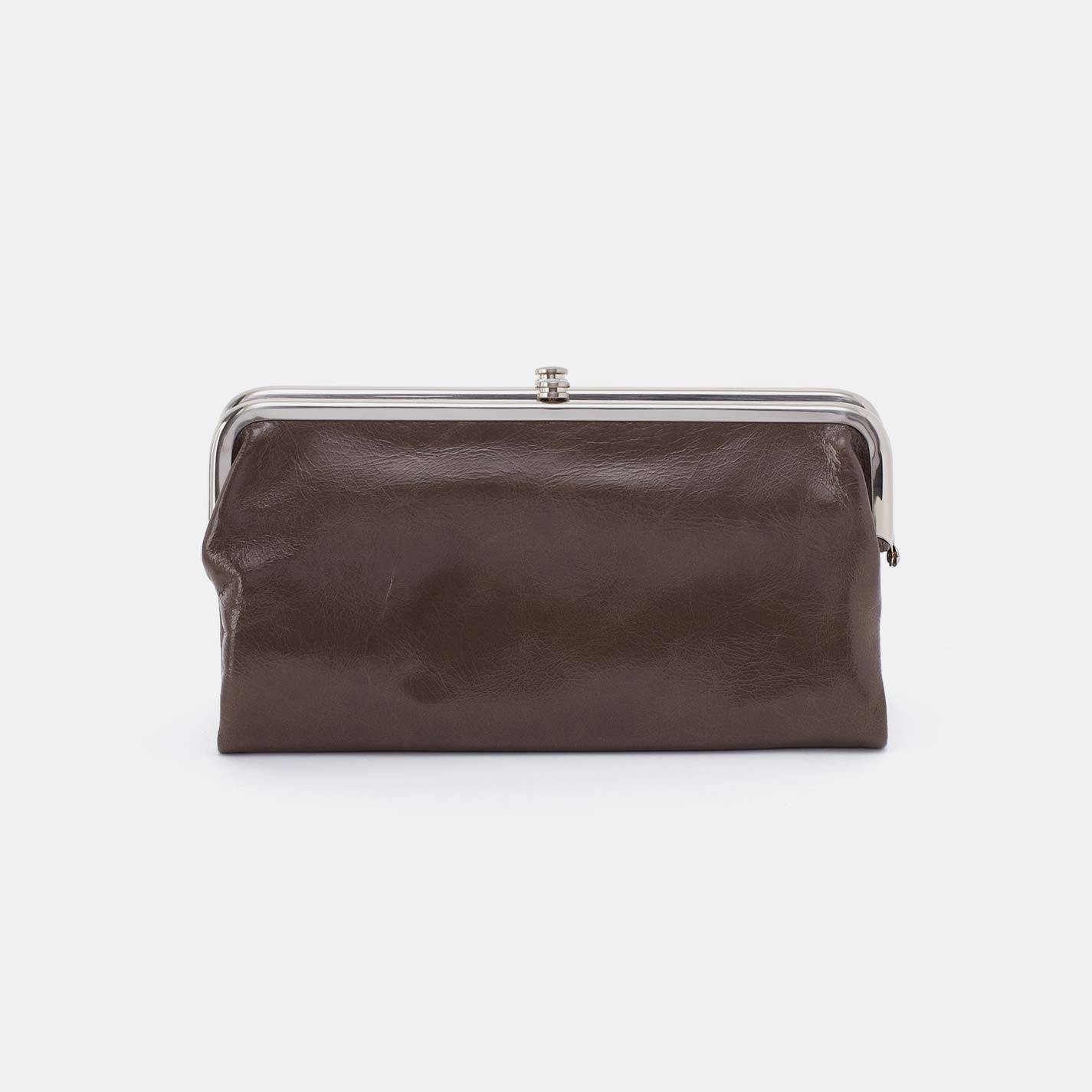 Smooth Finish Lauren Clutch-Wallet in Polished Leather - Hearthstone Compact Travel