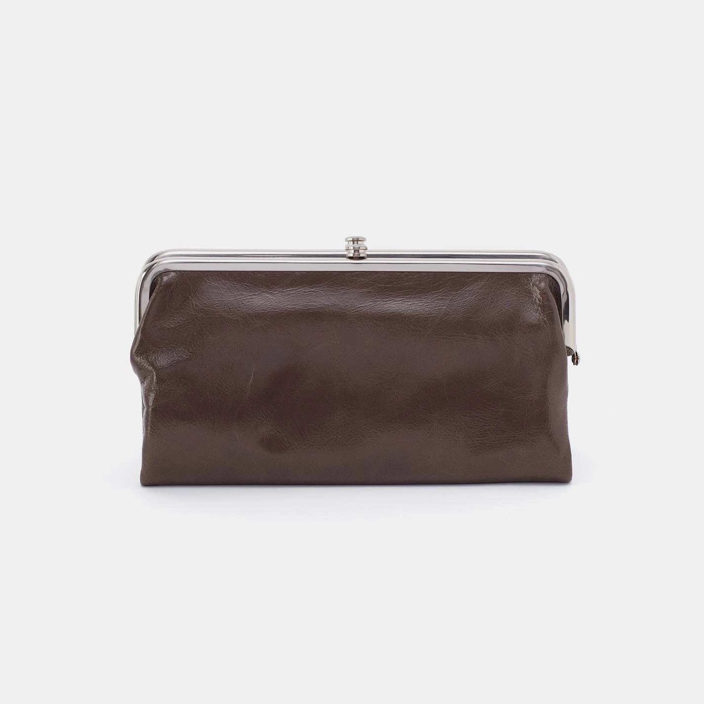 Chic Appearance Lauren Clutch-Wallet in Polished Leather - Hearthstone