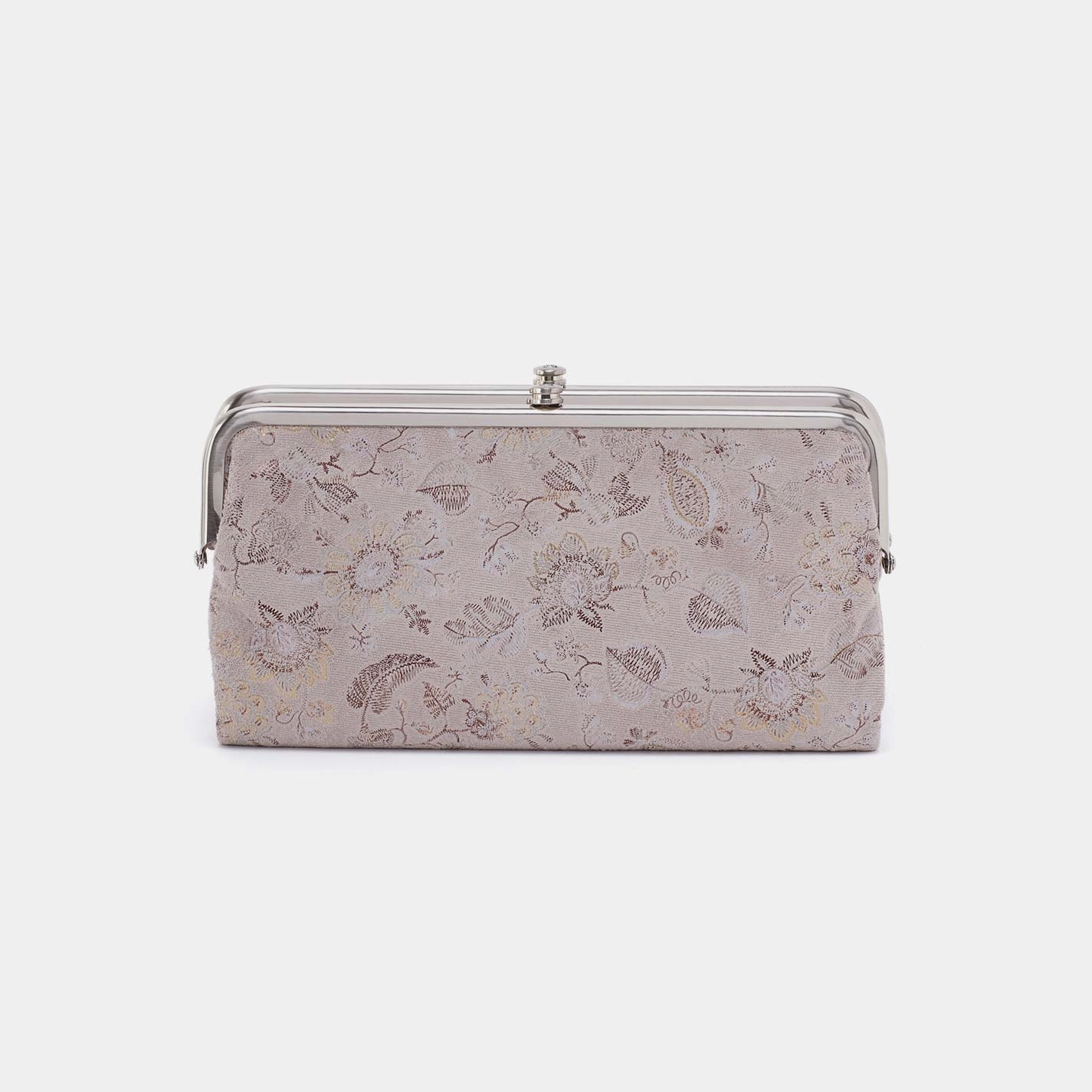 Gift Idea Fashion-forward financial piece Lauren Clutch-Wallet in Printed Leather - Mystic Bloom