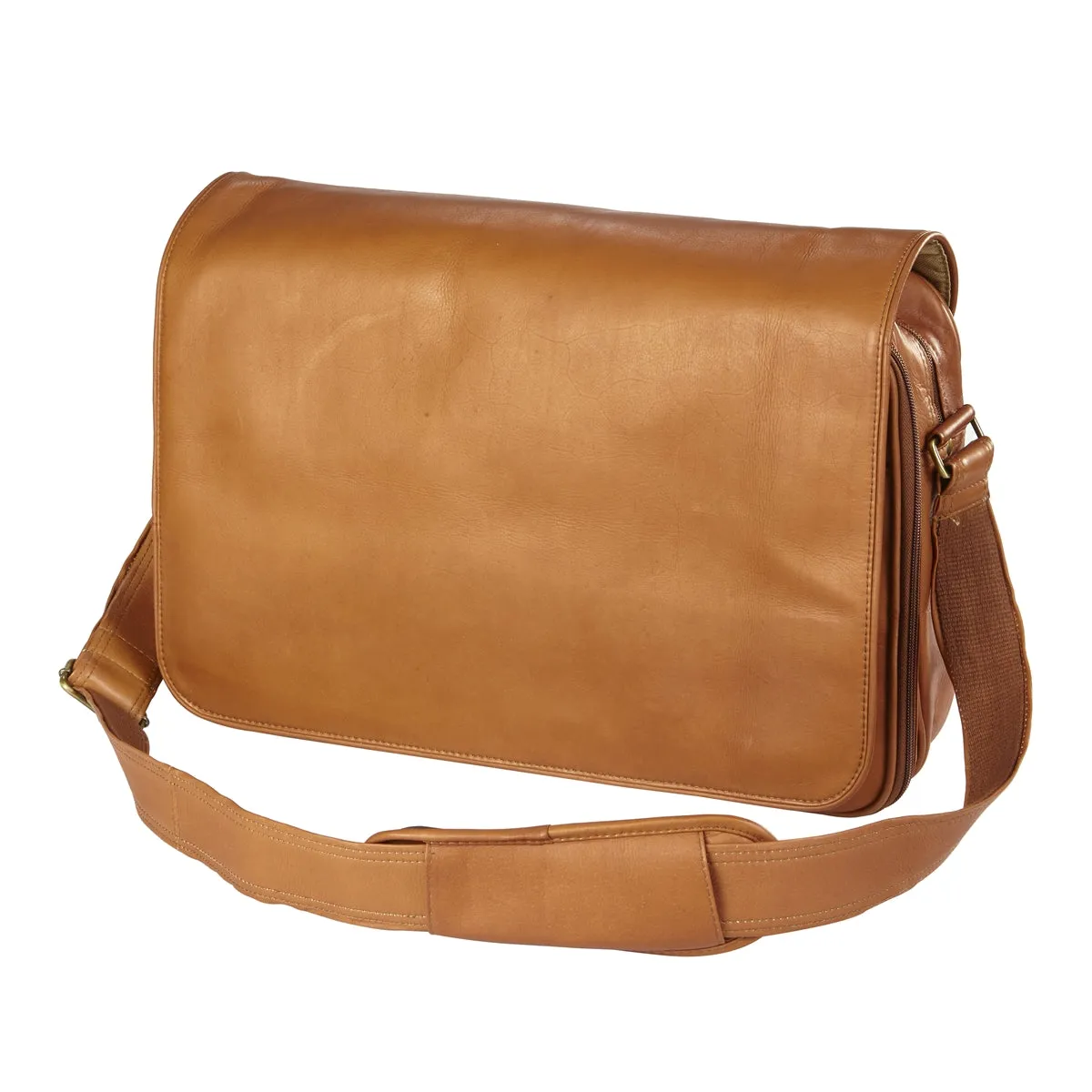 Stylish Companion Leather Laptop Messenger Style Case
