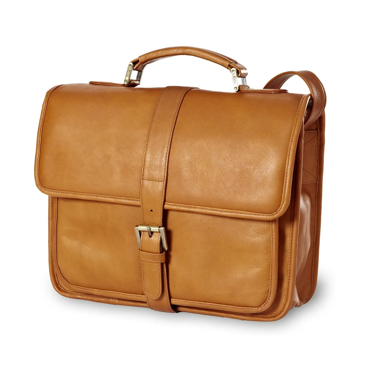 Simple Utility Leather School Bag