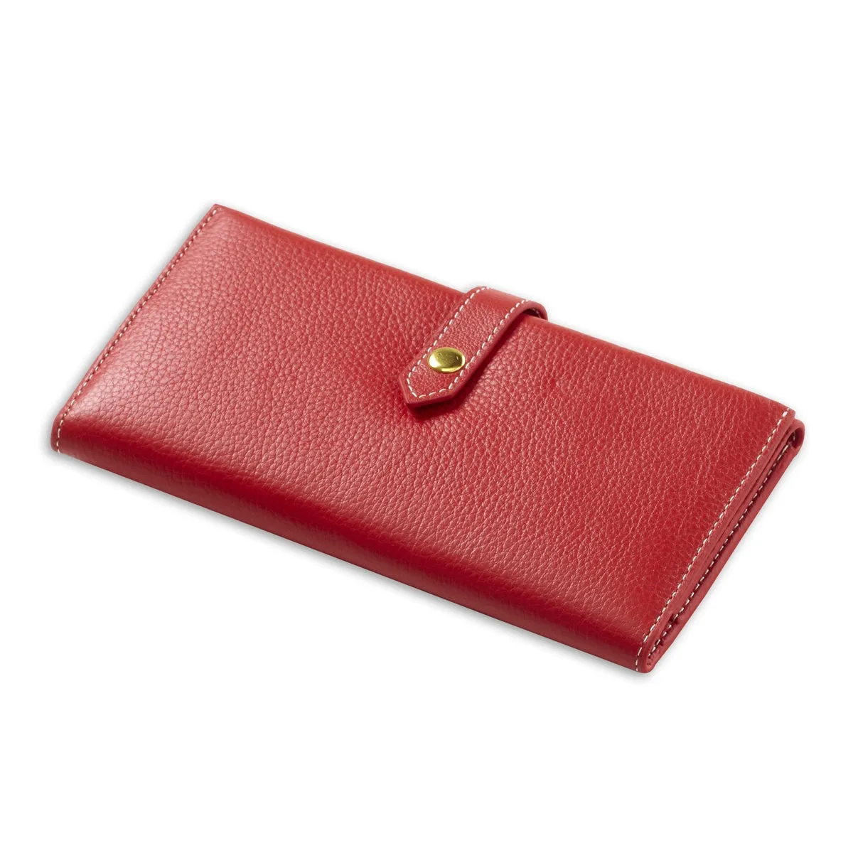 Leather Snap Trifold Wallet Travel Comfort Work Lifestyle