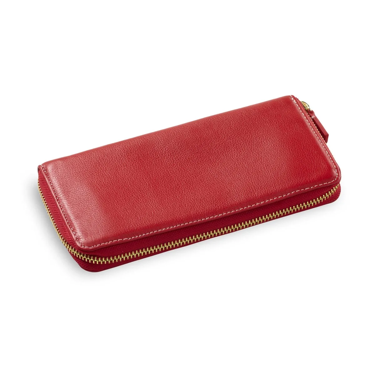 Elegant Touch Practical Journey Leather Zip Around Clutch Wallet