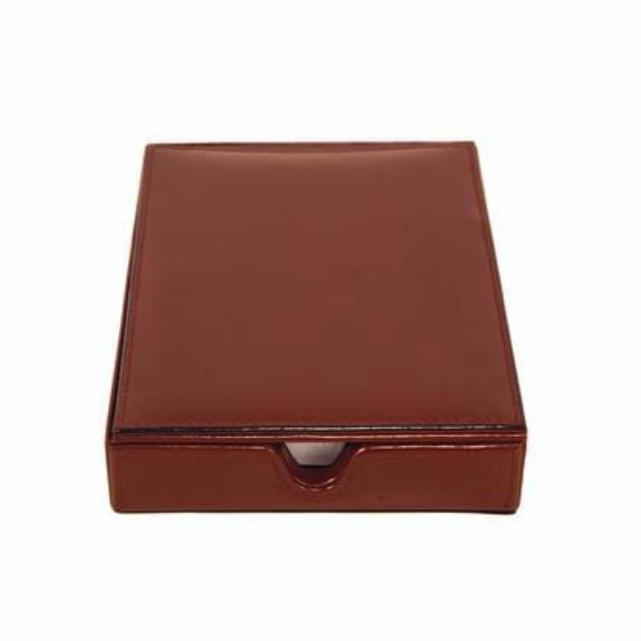 Leather Desk Memo Holder Versatile Function Trendy Look