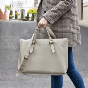 Functional Storage Leather Laptop Bag Laptop Case Crossbody Strap