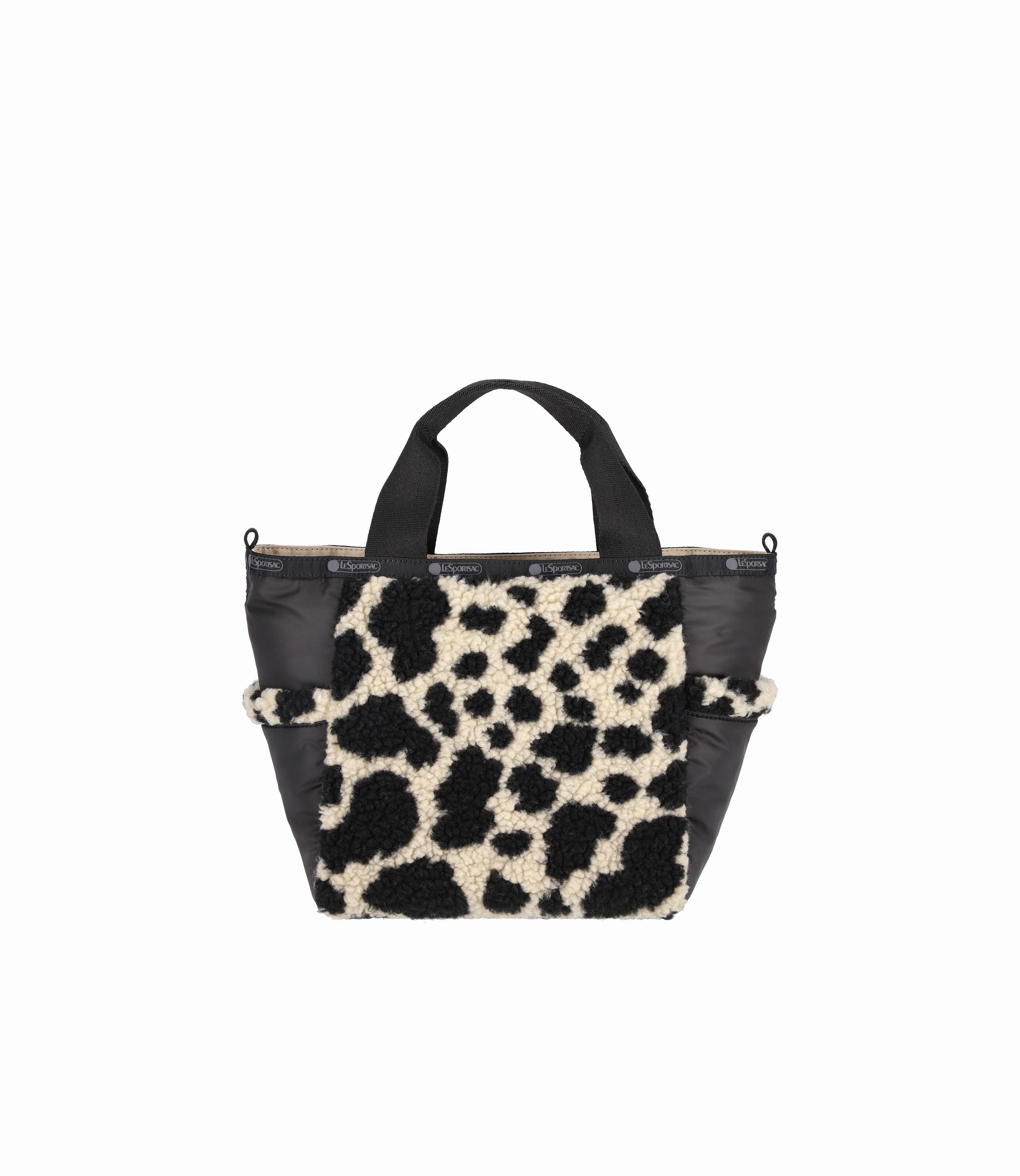 Patterned Tote Sherpa Small Open Tote