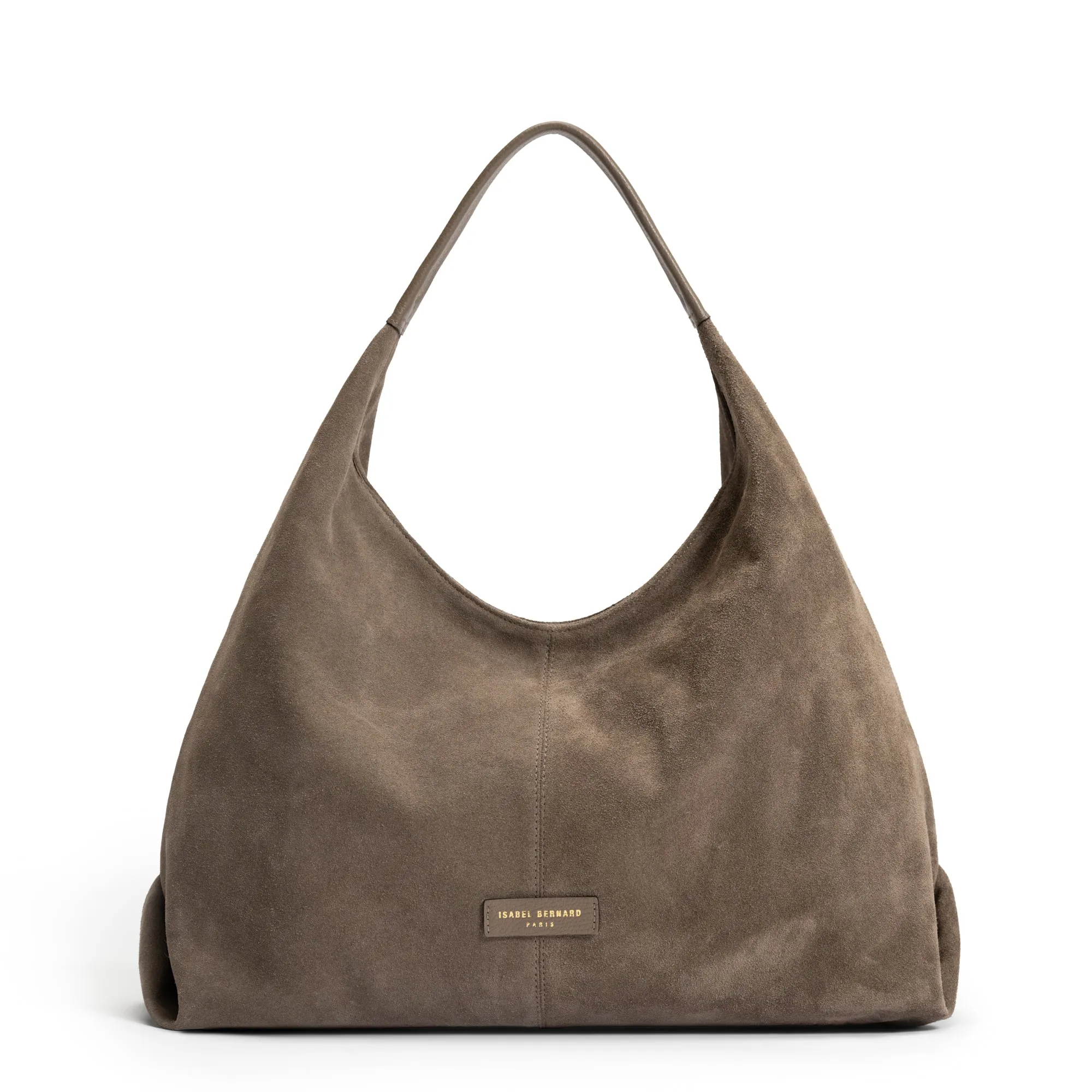 Honor?? Grace taupe suede shoulder bag Refined Evening