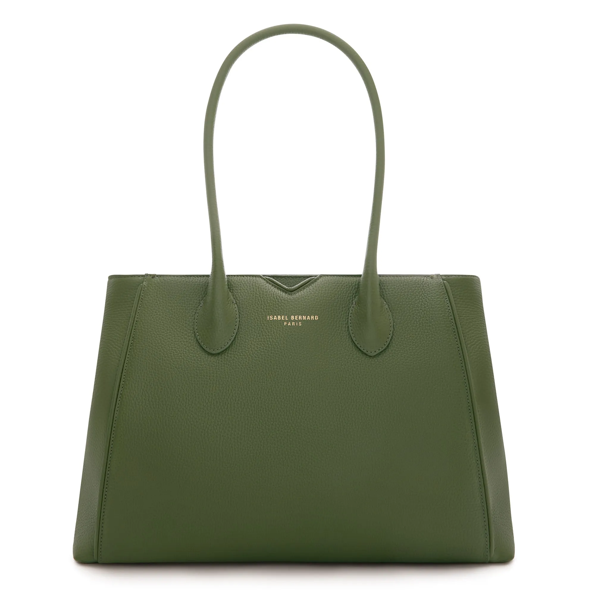 Honor?? Cloe green calfskin leather handbag Sleek Design