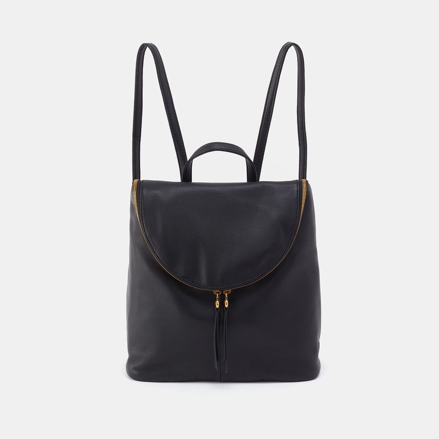 Fern Backpack in Pebbled Leather - Black Refined Look Stylish Design