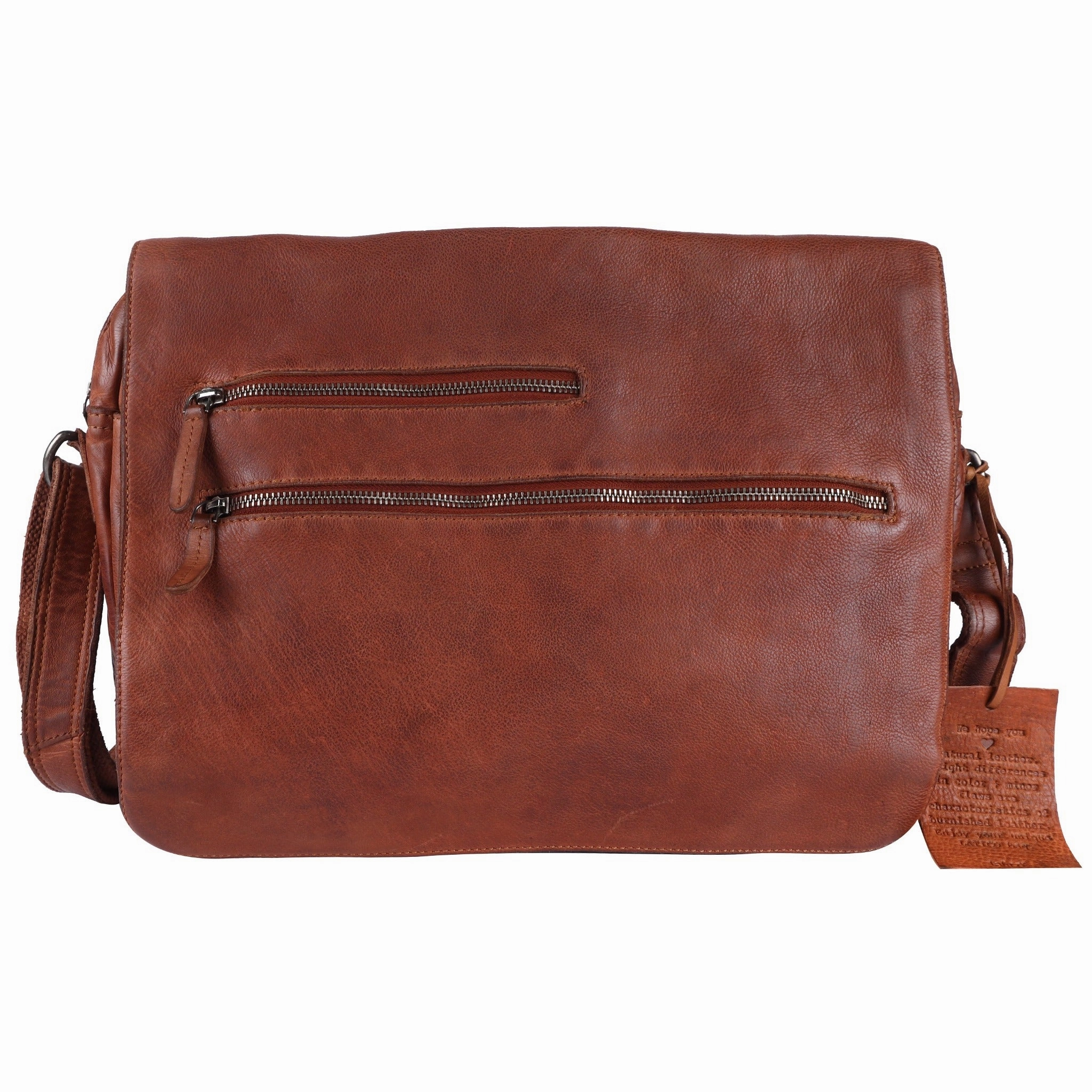 Workday Essential Trendy Design Spring St. Leather Messenger Bag