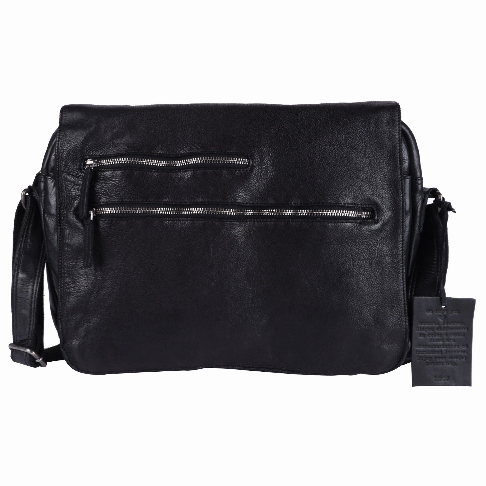 Spring St. Leather Messenger Bag Sporty Look