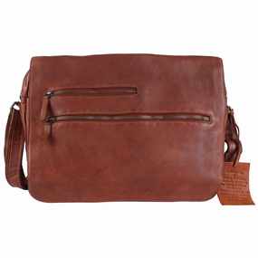 Workday Essential Trendy Design Spring St. Leather Messenger Bag