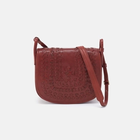 Kiva Large Crossbody in Washed Leather - Chestnut Minimalist Urban Gear