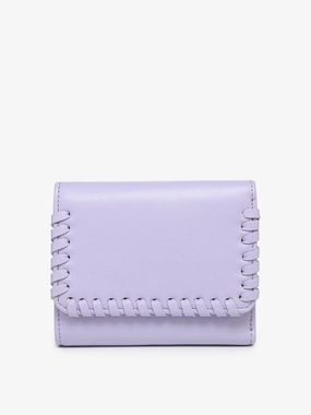 Logan Vegan Whipstitch Wallet Soft Finish Glamorous Finish