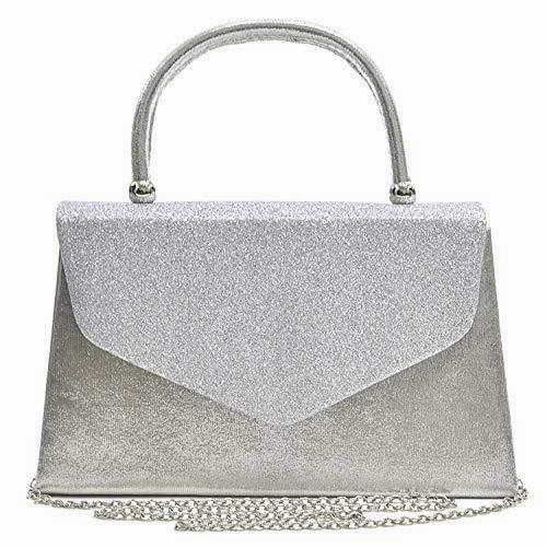 Women's Evening Bag Party Wedding Purses Cocktail Prom with Frosted Glittering l Dasein Compact Shape Elegant Choice