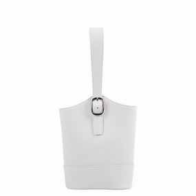 Practical Everyday Loopie Mini Bucket Bag - White