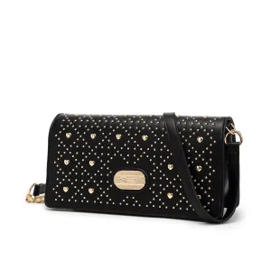 Compact Carry Trendy Look Love Lightning Crossbody Satchel Clutch