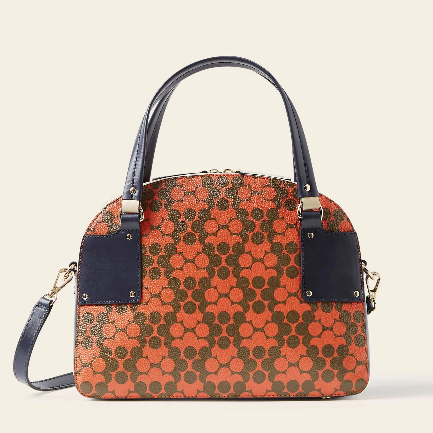 Luna Bowling Bag - Tomato Puzzle Flower Casual Functionality