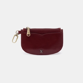 Luna Card Pouch in Polished Leather - Saddleberry Practical Feature Sleek Profile