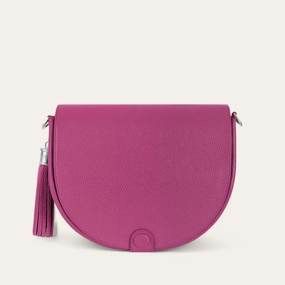 Outdoor Function Compact Functionality Luna Satchel | Berry with Silver hardware