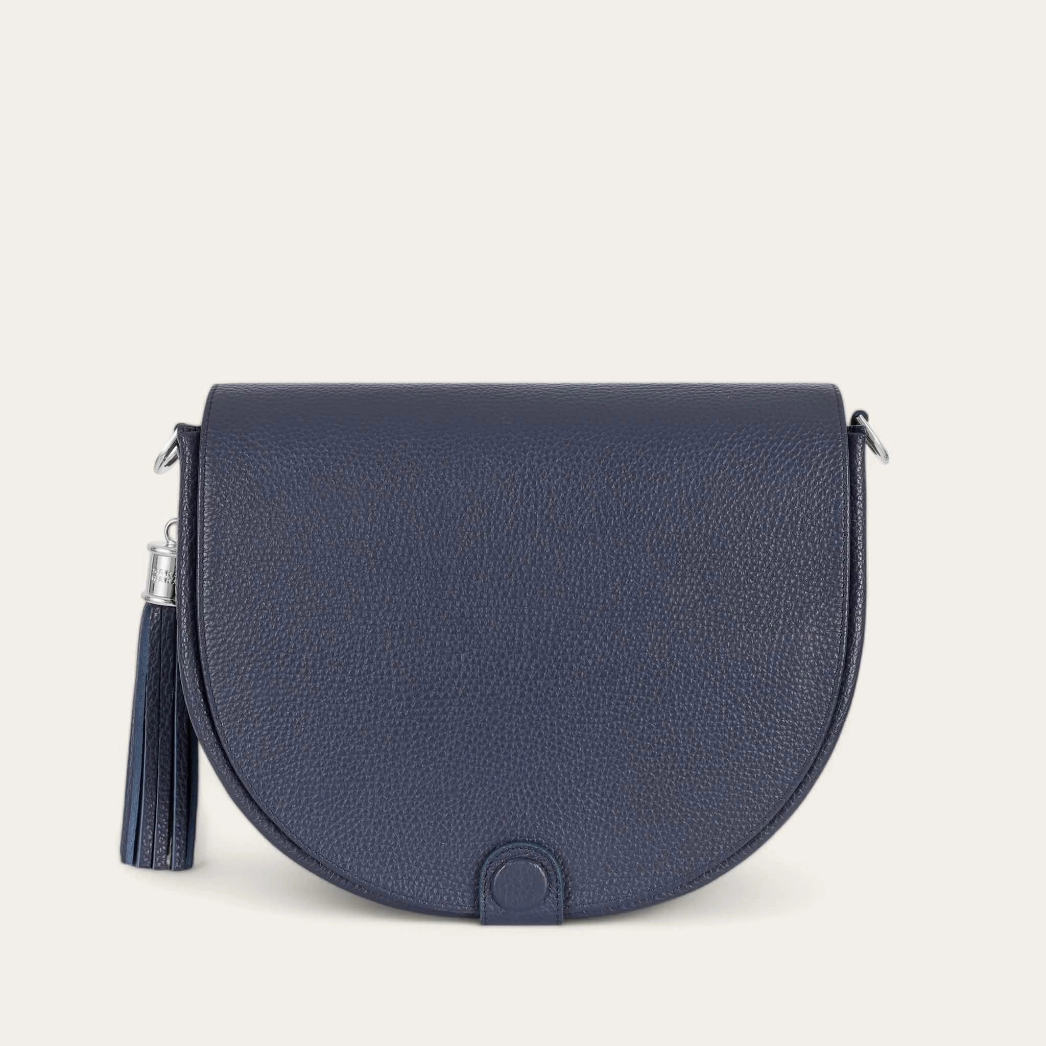 Smart Utility Practical Utility Luna Satchel | Navy with Silver hardware