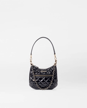 Versatile for daily use as well as travel Timeless Charm Black Lacquer Mini Crosby Sienna